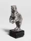 August Gaul, Stehender Bär, Petschaft, Um 1914, Silber, auf Marmorsockel montiert