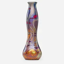 Zsolnay, Fine "Campfire" vase, Hungary
