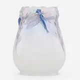 Karl Lindstrom for Rörstrand, Reticulated dragonfly vase