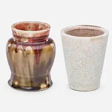 Two Vases by Ernest Chaplet, France, sold May 2019