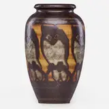 Large Grès Keramis Vase With Owls by Charles Catteau for Boch Frères Keramis, sold May 2019