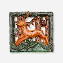 Walter Bosse, Tile, c. 1940, glazed terracotta