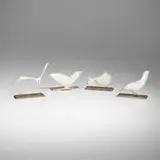 Lino Sabattini, Collection of four animal figures, c. 1985, silver-plated brass