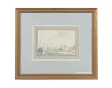 Cornelis Pronk, Haven van Nieukerk, pen and black ink and wash on paper