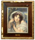 Portrait of a young lady by Jean-Baptiste Greuze, watercolour on paper, offered Jul 2016