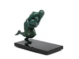 Stella Shawzin, A bronze figural group 'Running figure with child'