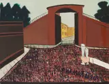 Peter Herrmann, Porta Romana, 1999, Öl auf Leinwand