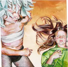 Justine Otto, Das kunstseidene Mädchen, 2005, Öl auf Leinwand