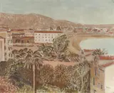 Bruno Goller, Süditalienische Stadt am Meer, 1924, Öl auf Leinwand