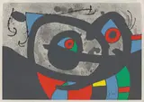 Joan Miró, Aus: „Le Lézard Aux Plumes d'Or, 1971, Farblithografie auf Japan