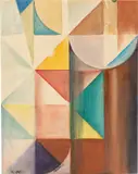 Fritz Stuckenberg, Ohne Titel, 1919, Gouache und Bleistift auf Papier