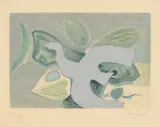 Georges Braque, Aus: „L’ordre des oiseaux, 1962, Farbaquatinta auf Velin