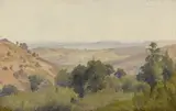 Carl Theodor Reiffenstein, Landschaft bei Kiedrich im Rheingau, Um 1880, Öl auf Leinwand