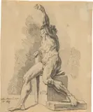Adolph von Menzel, Männlicher Akt
