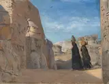 Paul Friedrich Meyerheim, Luxor, 1893, Öl auf Leinwand. Doubliert