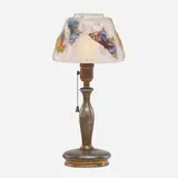 Pairpoint, Puffy boudoir lamp, Balmoral shade