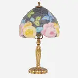 Pairpoint, Puffy boudoir lamp, Rose Tree shade
