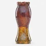 George E. Ohr, Tall bi-color corseted vase