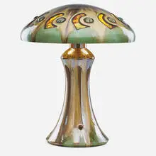 Fulper Pottery, Fine and rare Vasekraft lamp