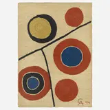 Alexander Calder, Floating Circles tapestry, 1974, hand-woven maguey fiber