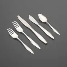 Gio Ponti, Diamond flatware, 1958, sterling silver, stainless steel