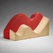 Sittvila 301 sofa by Folke Müller, c. 1966, vinyl over polyurethane foam, sold Jun 2024