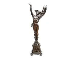 Sydney March, bronze figure of Hermes, bronze