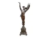 Sydney March, bronze figure of Hermes, bronze