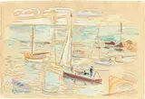 Hans Purrmann, Boote am südlichen Ufer