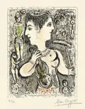 Marc Chagall, Double Visage, 1978, Farblithographie auf Arches-Velin