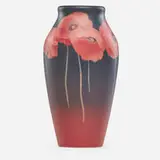 Exceptional Painted Mat vase by Harriet Elizabeth Wilcox for Rookwood Pottery, sold May 2019