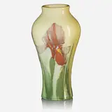Matthew Daly for Rookwood Pottery, Rare Relief Iris vase