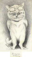 Louis Wain, 'The City Man - A Bad Boy'