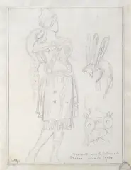 Gustave Moreau, A costume design: Phaon, in the Opera Sappho
