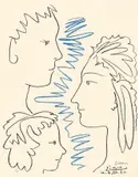Art et Solidarité by Pablo Picasso, 1961, Farbphotolithographie auf Arches-Velin, sold Dec 2007