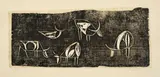 Ewald Mataré, Nächtliche Weide, 1929, Holzschnitt auf leicht genarbtem Papier