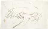 Otto Dix, Ruhende Hände, 1933, Silberstift auf Papier