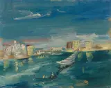 Wilhelm Kohlhoff, Venedig - Lagune, Um 1930, Öl auf Leinwand