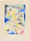 Fritz Stuckenberg, Stuckenberg an Campendonk, 1920, Aquarell auf Papier auf Unterlagekarton montiert