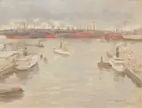 Lotte Laserstein, Im Hafen in Göteborg