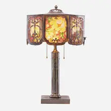 Eight-panel table lamp by Pairpoint, sold May 2019