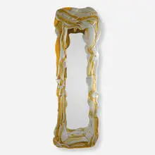 Gaetano Pesce, Wall mirror, 2006, resin, mirror-polished stainless steel
