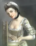 French School, 19th century, Housemaids, a pair