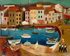 Hellmut Schmitt, Marseille, 1929, Öl auf Leinwand