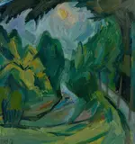 Franz Maria Jansen, Ohne Titel, Um 1913, Öl auf Leinwand