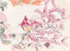 Hann Trier, Ohne Titel, 1967, Aquarell auf Velin