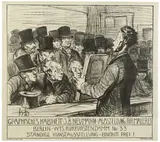Plakat zur Ausstellung im Graphischen Kabinett J.B. Neumann in Berlin – nach Honoré Daumier (1808–1879) by Reinhold Hoberg, 1910, Lithographie auf Papier, sold Jun 2017