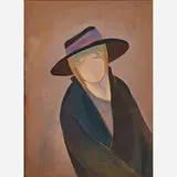 Untitled (Self-Portrait) by Beatrice Wood, sold Jan 2019