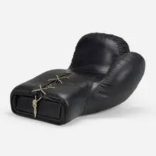 De Sede, DS 2878 Boxing Glove chaise lounge, 1978, leather, steel, wood, rope
