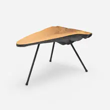 Carl Auböck, Coffee table, c. 1948, walnut, painted steel, rubber